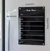 Placa de Notas Magnética Acrílica Transparente 3D para Geladeira para Mensagens Manuscritas e Planejamento Mensal/Semanal, Apagável