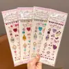 Pegatinas de Diamantes para Niños, Pegatinas de Gemas para Niñas, Pegatinas Faciales de Maquillaje para Escenario, Pegatinas 3D de Cristal para la Frente de Princesa, Pegatinas de Cristal