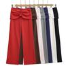 Sy9175-25 Verano Nuevo Estilo Americano Chica Picante Fruncidos Pantalones Largos de Pierna Recta Pantalones Casuales para Mujer
