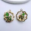 Brincos Pingente de Peixe Dourado Pequeno com Microincrustação de Zircônio em Cobre que Preserva a Cor Pingente de Colar Material para Pingente de Joias DIY Acessórios