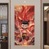 Pequeno Nezha Naohai Ao Bing Ao Guang Rei Dragão das Quatro Mares Papel de Parede Envolvente Pintura de Parede Sala de Estar Entrada Caixa de Relógio Pintura Decorativa