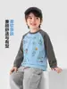 Camiseta Europea Derecha para Niño Otoño Top para Bebé Manga Larga Estilo Primavera Otoño Ropa para Niño Otoño Nuevo Ropa Infantil de Moda