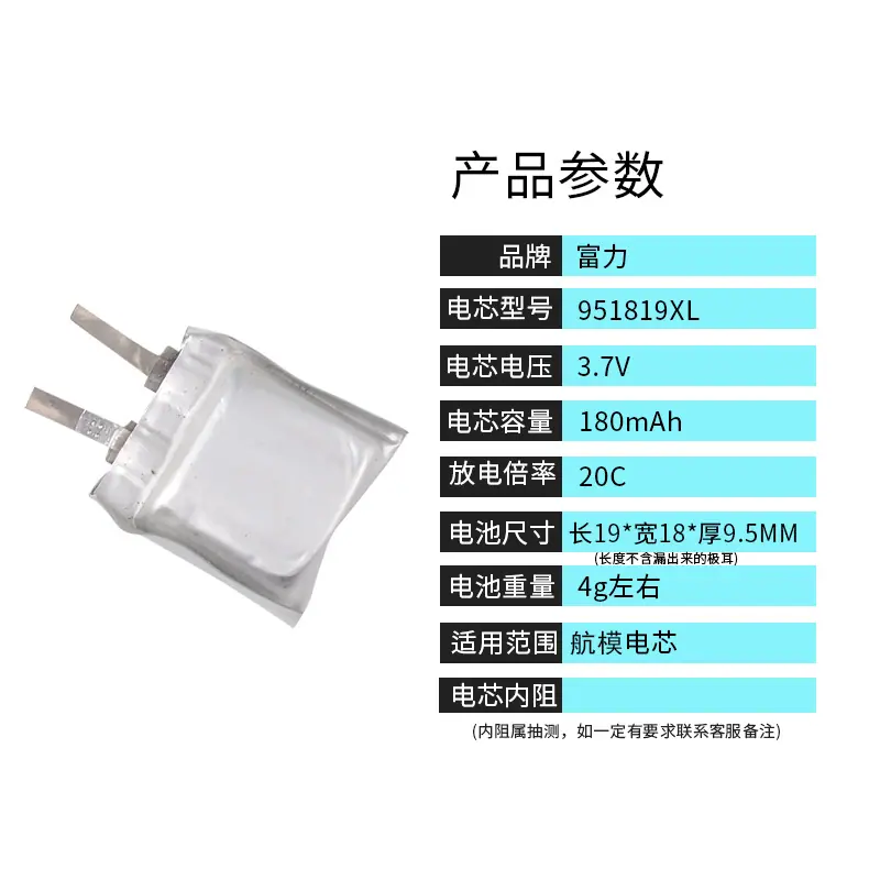 136-951819XL 180mAh 20C