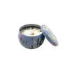Personaliza el Fabricante Souvenirs de Viaje en Lata Estilo Exótico, Velas a Baja Temperatura, Decoraciones de Flores Secas, Velas Aromáticas de Cera de Coco