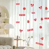 Distribución de la Habitación de Boda, Pequeñas Palabras Felices, Decoración de Cortinas para Sala de Estar, Preparación de Boda de la Mujer, Cortina de Gasa para Casa Nueva del Hombre, Artículos de Boda