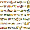 60 Pegatinas Decorativas Creativas de Dibujos Animados para Vehículos y Vehículos de Construcción, Adecuadas para Fundas de Teléfono, Botellas de Agua y Diarios DIY, Pegatinas Impermeables al por Mayor
