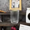 Tazas de Café al por Mayor con Bordes Elevados, Vasos Rayados para Jugos, Lattes Cold Brew y Agua para Restaurantes
