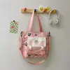 Nova Moda Temporada Escolar Colorido da Moda Grande Capacidade Bolsa para Consertos de Aluno Estilo Harajuku Estampado de Desenho Animado Casual Bolsa de Ombro