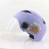 Casco Transfronterizo Coche Eléctrico Femenino Harley Espacio Batería Coche M Pintura de Dibujos Animados Verano Adulto Seguridad Medio Casco