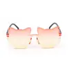 Gafas de Sol Estilo Nuevo Una Pieza Graduadas Infantiles Moda Personalidad Tendencia Lindas Visores Solares Fotografía Callejera Venta al por Mayor