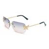Gafas de Sol Retro Estilo Europeo y Americano Metálicas Y2K Sexy Mariposa Diamante Gafas de Sol para Mujer Forma Cóncava para Foto