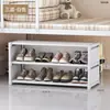 Espaço da Porta Sapateira Doméstica Armário de Armazenamento Área Pequena Sapateira Simples à Prova de Poeira Dormitório Escolar Sapateira de Cama