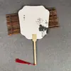 Leque Especial com Pintura em Laca para Traços Finos, Pintura Tradicional Chinesa, Leque Vintage DIY, Escrita com Pincel de Caligrafia, Leque de Laca Estilo Chinês Atacado