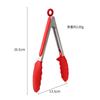 Pinza para barbacoa de bistec frito tipo buffet de Amazon transfronteriza, pinza de silicona para alimentos de cocina, pinza integrada para alimentos de barbacoa con patas