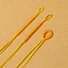 72# Bucle Enrollado de Nylon Bobina Material DIY Cuerda Trenzada Hecha a Mano Bucle Falso Hebilla Colgante Cordón para Collar