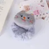 Lazos para el pelo de felpa de gatito de dibujos animados lindos de otoño e invierno para niños, accesorios para el pelo multicolor