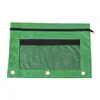 Bolsa para Documentos de Tres Agujeros Transfronteriza Estuche para Lápices Carpeta de Rejilla de Doble Capa Bolsa de Papelería de Oficina B5 Bolsa para Lápices de Gran Capacidad Bolsa de Almacenamiento