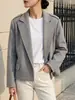 Blazer de Lana Casual para Mujer AliExpress 2026 Otoño/Invierno Texturizado Suelto Abrigo de Lana Ropa para Mujer Transfronteriza