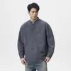 Camisa Retro de Lino Estilo Chino con Cuello Alto y Manga Larga para Hombre, Nueva Colección Primavera 2026, Moderna, Holgada, Sencilla, Lujo Ligero, Casual
