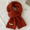 Bufanda de Punto Estilo Coreano para Mujer Otoño e Invierno 2024 Sencilla Engrosada Cálida Bufanda de Estudiante Moderna Versátil Protector de Cuello Imitación Lana