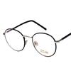 Jamie 9181 Montura Redonda de Metal Estilo Retro Artístico Gafas de Metal Estilo Universitario Gafas Sin Graduación de Moda Unisex Gafas de Graduación