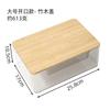 Caja de Almacenamiento con Tapa de Bambú para Escritorio Gabinete Caja de Almacenamiento para Cosméticos y Joyas Cesta de Almacenamiento Doméstico para Dormitorio Libros Snacks