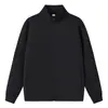 Sudadera de otoño nueva con patrón de diamantes, tejido de aire, hombros ligeramente caídos, cuello alto, con logo personalizado, ropa de trabajo casual de negocios para concesionarios de automóviles y tiendas 4S