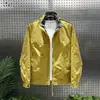 Versátil Casual Moda Workwear Senso de Design Xadrez Retalhos Gola Alta Tendência Primavera e Outono Nova Chegada Zíper Jaqueta Cardigan