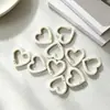 Anillo de Resorte Abierto Corazón de Amor Llavero Corazón de Amor Esmalte Horneado Colorido Aleación de Zinc Hebilla de Resorte Corazón de Amor Accesorios de Joyería Hebilla Colgante