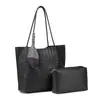 2025 Novo Estilo Padrão Trançado Bolsa Feminina Grande Capacidade Bolsa de Mão Bolsa Tote Feminina Bolsa Geral Bolsa de Ombro Conjunto de Bolsas