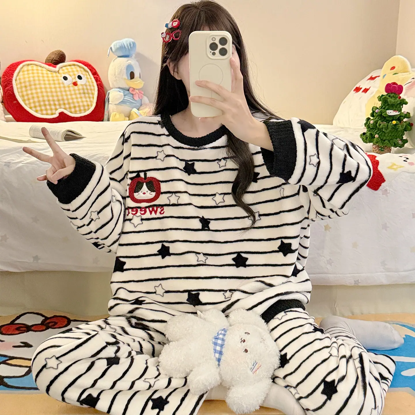 1031条纹星星-绒