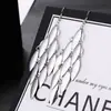 ¡Guau!Moda Transfronteriza Europea y Americana, Varios Pendientes Largos Metálicos de Borla Exagerada de Estilo Moderno con Elementos Elegantes
