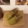 Zapatos casuales de otoño para mujer, slip-on, suela blanda, con sensación de pisar caca, altura dual ajustable estilo Birkenstock, versátiles con hebilla y punta redonda