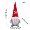 Muñeco sin rostro con capucha creativa de liquen, gnomo navideño, muñeco de peluche de Papá Noel, adorno decorativo