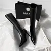 Botas altas negras de tacón fino y punta fina estilo coreano 2026, botas elásticas sexys para mujer por encima de la rodilla con cremallera lateral