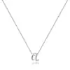 Collar con Colgante de Letra Inicial 26 Estilo Europeo y Americano de Amazon Estilo Lujo Ligero Joyería Sencilla Cadena Elegante para Clavícula de Mujer