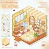 Adesivos de Cena de Desenho Animado Pequenos, Colagem de Cena de Casa Miniatura 3D Fofa, Adesivos de Cena para Alívio do Estresse para Diários