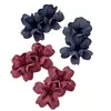 Brincos de Tecido com Flores Grandes Únicos e Bonitos 2025 Brincos Brincos Brincos de Flor da Ilha Brincos de Flor de Férias Mulheres