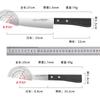 Fabricante de Yangjiang se especializa en Cuchillo de Fruta Multifuncional Afilado de Acero Inoxidable, Cuchillo de Cocina Portátil para Pelar con Mango de Madera Maciza