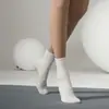 Calcetines de Yoga con Punta Redonda de Media Pantorrilla para Mujer Degradado Versátil Cálidos Antideslizantes Absorbentes de Sudor para Deportes Fitness Pilates Dropshipping