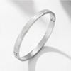 Pulseira de titânio e aço nova transfronteiriça criativa simples FAIXA LOVE meninos e meninas fecho pulseira de casal joia de aço inoxidável