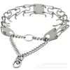 Collar de Entrenamiento para Perros con Estimulación de Acero Inoxidable Personalizado, Collar Ajustable para Mascotas, Collar de Estimulación Antichoque