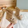 Botas estilo cowboy ocidental para meninas com tiras, botas de cano médio, coleção outono 2026, versão coreana, versáteis com fivela de cinto e laço, botas Martin