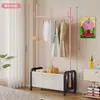 Arara de Chão, Cabideiro Doméstico, Varal de Roupas para Quarto, Arara de Roupas Móvel Dopamina para Dormitório