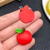 Colgante Decorativo de Resina Frutal Creativa Simulada Durian Melocotón Mango Colgante Accesorios para Joyería Hecha a Mano DIY