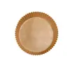 Fabricante de papel para air fryer, forros de papel manteiga de silicone, caixas de papel grandes para air fryer, travessas de frutas de vidro, estilo luxo leve, recipientes para lanches