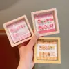Novas Unhas Infantis Removíveis Vestíveis na Caixa para Meninas, Adesivos de Unha Removíveis, Adesivos de Unha Exquisitos de Desenho Animado, Peças de Unha