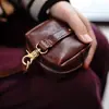 Comércio Exterior Novo Estilo Simples Mini Bolsa de Mão Não Pura de Couro de Vaca Porta Fones de Ouvido Batom Moedas Porta Cartões Porta-Moedas Portátil
