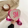 Bolso de Nicho Estilo Coreano 2026 Verano Nuevo Bolso de Hombro Tejido en Forma de Corazón Bolso Cruzado de Moda Bolso Único de Alto Valor para Mujer