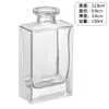 Fabricante personalizado de frascos quadrados planos de vidro sem chama para aromaterapia, frascos difusores de perfume de óleos essenciais, frascos de vidro espessos vazios para aromaterapia